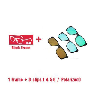 Planet Gates 1F 3 clips 4 5 6 Polarized Magnet Clip glasses frame men women Myopia Prescription Glasses Optical sunglasses Eyewear
