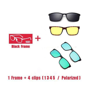 Planet Gates 1F 4 clips 1 3 4 5 Polarized Magnet Clip glasses frame men women Myopia Prescription Glasses Optical sunglasses Eyewear