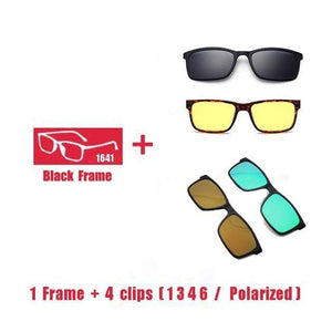 Planet Gates 1F 4 clips 1 3 4 6 Polarized Magnet Clip glasses frame men women Myopia Prescription Glasses Optical sunglasses Eyewear