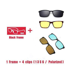 Planet Gates 1F 4 clips 1 3 5 6 Polarized Magnet Clip glasses frame men women Myopia Prescription Glasses Optical sunglasses Eyewear