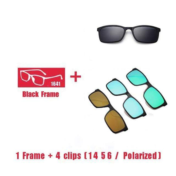 Planet Gates 1F 4 clips 1 4 5 6 Polarized Magnet Clip glasses frame men women Myopia Prescription Glasses Optical sunglasses Eyewear