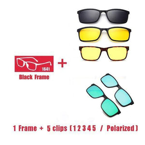 Planet Gates 1F 5 clips 1 2 3 4 5 Polarized Magnet Clip glasses frame men women Myopia Prescription Glasses Optical sunglasses Eyewear