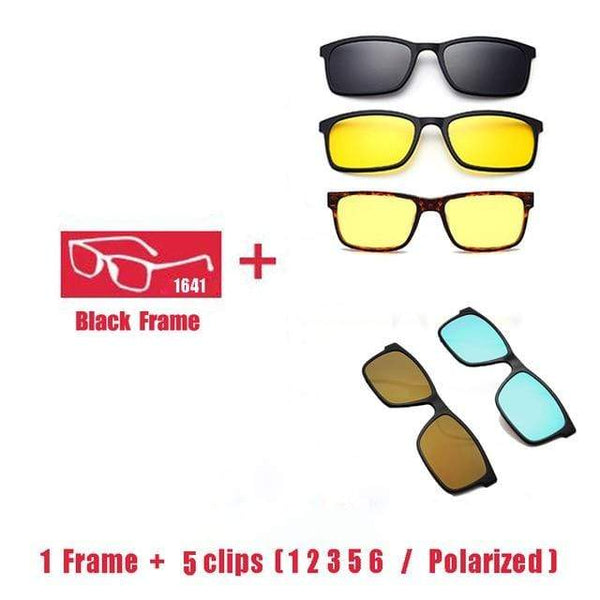 Planet Gates 1F 5 clips 1 2 3 5 6 Polarized Magnet Clip glasses frame men women Myopia Prescription Glasses Optical sunglasses Eyewear