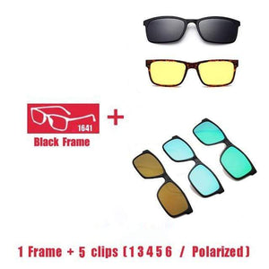 Planet Gates 1F 5 clips 1 3 4 5 6 Polarized Magnet Clip glasses frame men women Myopia Prescription Glasses Optical sunglasses Eyewear