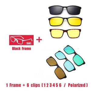 Planet Gates 1F6clips1 2 3 4 5 6 Polarized Magnet Clip glasses frame men women Myopia Prescription Glasses Optical sunglasses Eyewear