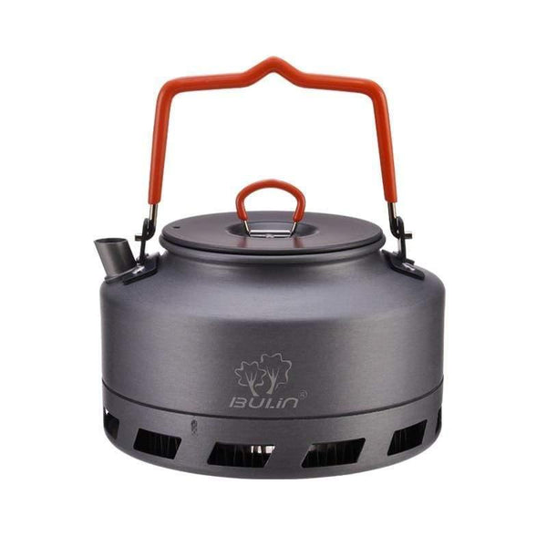 Planet Gates 1L Camping Kettle Heat Exchanger Tea Pot Picnic Kettle Aluminium Alloy
