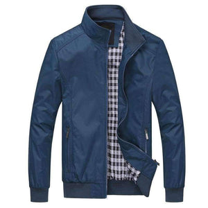 Planet Gates 1LD1236 CHECK SIZE 1 / M Solid color New 2017 Casual Jacket M-5XL 6XL Men Spring Autumn Outerwear Mandarin Collar Clothing