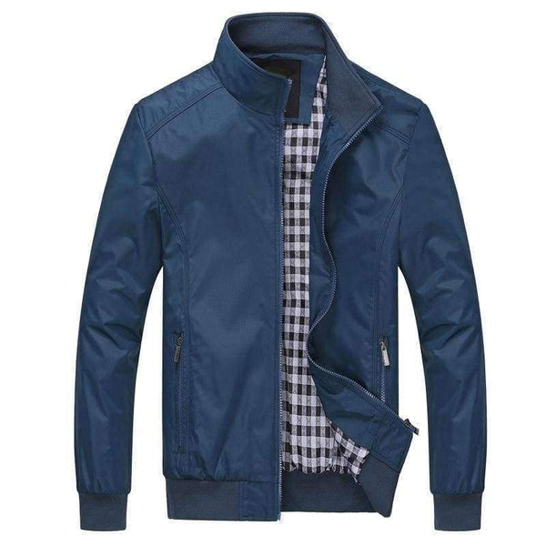 Planet Gates 1LD1236 CHECK SIZE 1 / M Solid color New 2017 Casual Jacket M-5XL 6XL Men Spring Autumn Outerwear Mandarin Collar Clothing