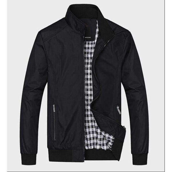 Planet Gates 1LD1236 CHECK SIZE 1 / M Solid color New 2017 Casual Jacket M-5XL 6XL Men Spring Autumn Outerwear Mandarin Collar Clothing