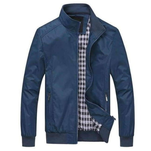 Planet Gates 1LD1236 CHECK SIZE 2 / M Solid color New 2017 Casual Jacket M-5XL 6XL Men Spring Autumn Outerwear Mandarin Collar Clothing