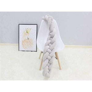 Planet Gates 1M/2M/3M Baby Braided Crib Bumpers Knot Pillow Cushion, Four Tied Newborn Nursery bedding,Cot Room Dector