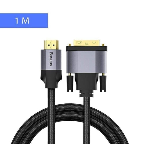 Baseus 4KHD DVI to HDMI Cable Male to Male Two-way HDMI to DVI Adapter Converter for PS4 PC HDTV Projector