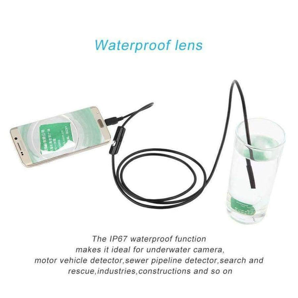 Planet Gates 1M Car Diagnostic Tool USB Camera Waterproof Bendable Car Inspection Wire Snake Tube Inspection For OTG Compatible Android Phones