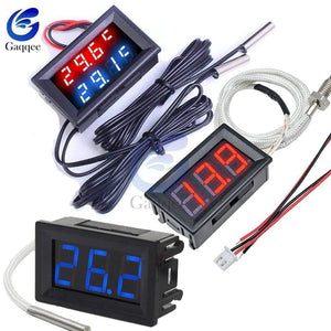 1M Dual LED Display Digital Thermometer Refrigerator Aquarium Auto Car Temperature Sensor Meter Detector Tester Waterpfoof Probe