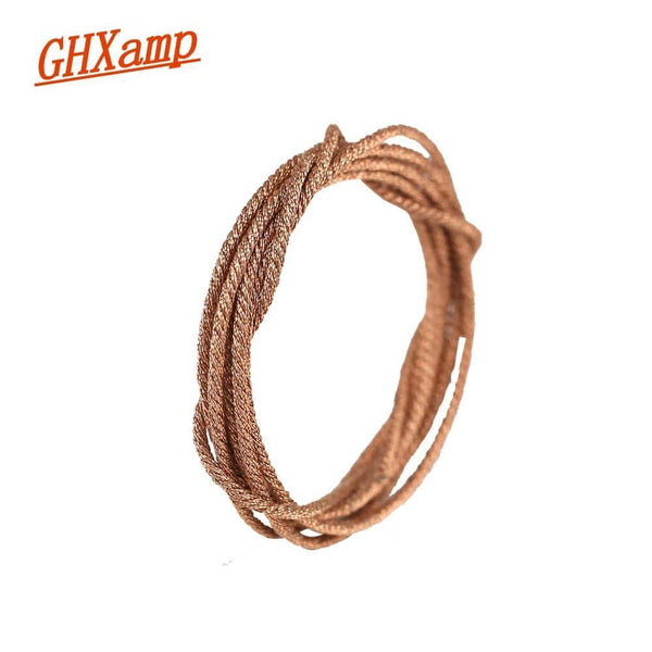 1M Subwoofer Speaker Lead Wire Braided Copper Wire For 5" 6.5" 8" 10"Inch Woofer PA Speaker Voice Coil Repair