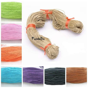 Planet Gates 1mm 400m/bundle Cotton Wax Beading Cord Thread for Necklace  Bracelet Jewelry Making Findings Accessories Hot Discount