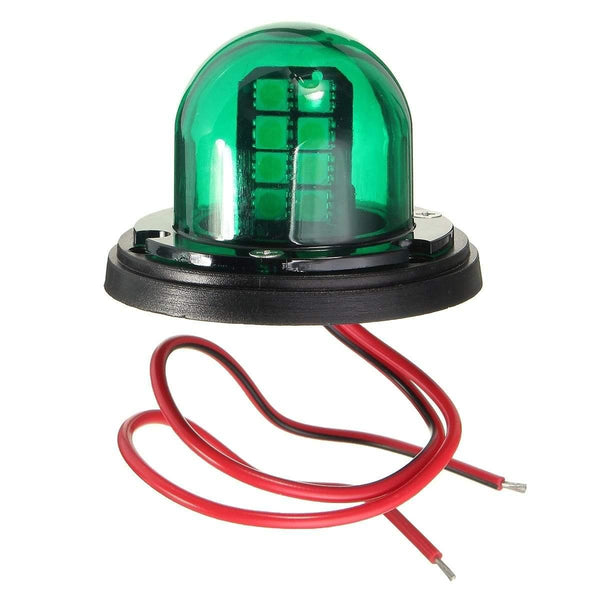 Planet Gates 1Pair 12V Stainless Steel Red Green Bow LED Navigation Lights Boat Marine Indicator Spot Light Marine Boat Yacht Sailing Light