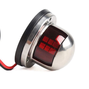 Planet Gates 1Pair 12V Stainless Steel Red Green Bow LED Navigation Lights Marine Indicator Spot Light Marine Boat Yacht Sailing Signal Light