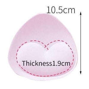 2pcs 1pair Sponge Inserts In Bra Padded for Swimsuit Breast Push Up Fill Brassiere Breast Patch Pads Women Intimates Accessories