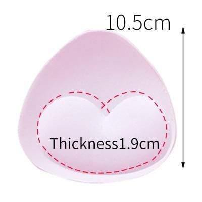 2pcs 1pair Sponge Inserts In Bra Padded for Swimsuit Breast Push Up Fill Brassiere Breast Patch Pads Women Intimates Accessories