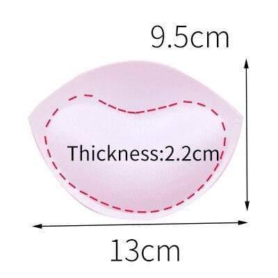 2pcs 1pair Sponge Inserts In Bra Padded for Swimsuit Breast Push Up Fill Brassiere Breast Patch Pads Women Intimates Accessories