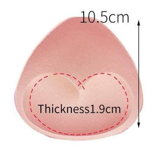 2pcs 1pair Sponge Inserts In Bra Padded for Swimsuit Breast Push Up Fill Brassiere Breast Patch Pads Women Intimates Accessories