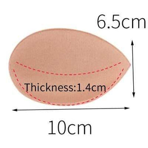 2pcs 1pair Sponge Inserts In Bra Padded for Swimsuit Breast Push Up Fill Brassiere Breast Patch Pads Women Intimates Accessories