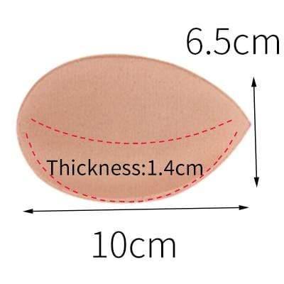 2pcs 1pair Sponge Inserts In Bra Padded for Swimsuit Breast Push Up Fill Brassiere Breast Patch Pads Women Intimates Accessories