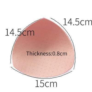 2pcs 1pair Sponge Inserts In Bra Padded for Swimsuit Breast Push Up Fill Brassiere Breast Patch Pads Women Intimates Accessories