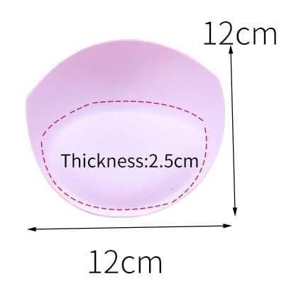 2pcs 1pair Sponge Inserts In Bra Padded for Swimsuit Breast Push Up Fill Brassiere Breast Patch Pads Women Intimates Accessories