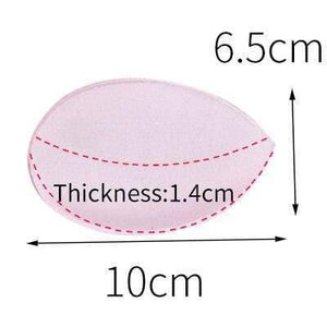 2pcs 1pair Sponge Inserts In Bra Padded for Swimsuit Breast Push Up Fill Brassiere Breast Patch Pads Women Intimates Accessories
