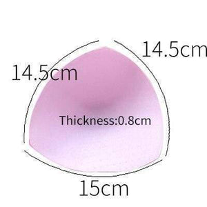 2pcs 1pair Sponge Inserts In Bra Padded for Swimsuit Breast Push Up Fill Brassiere Breast Patch Pads Women Intimates Accessories