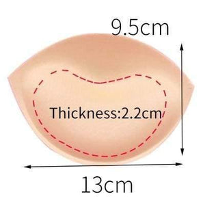 2pcs 1pair Sponge Inserts In Bra Padded for Swimsuit Breast Push Up Fill Brassiere Breast Patch Pads Women Intimates Accessories