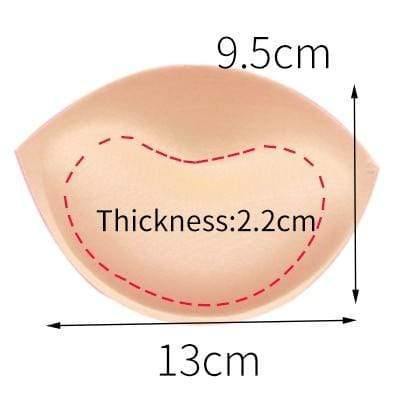 2pcs 1pair Sponge Inserts In Bra Padded for Swimsuit Breast Push Up Fill Brassiere Breast Patch Pads Women Intimates Accessories