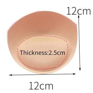 2pcs 1pair Sponge Inserts In Bra Padded for Swimsuit Breast Push Up Fill Brassiere Breast Patch Pads Women Intimates Accessories