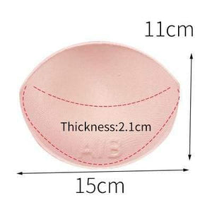 2pcs 1pair Sponge Inserts In Bra Padded for Swimsuit Breast Push Up Fill Brassiere Breast Patch Pads Women Intimates Accessories
