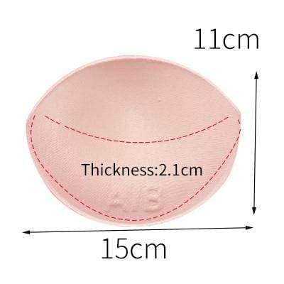 2pcs 1pair Sponge Inserts In Bra Padded for Swimsuit Breast Push Up Fill Brassiere Breast Patch Pads Women Intimates Accessories