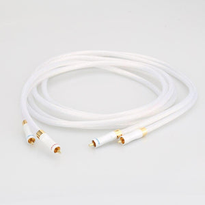 Planet Gates 1pair 5N Silver plated OCC RCA cable Analog cable RCA audio cable Silver plated