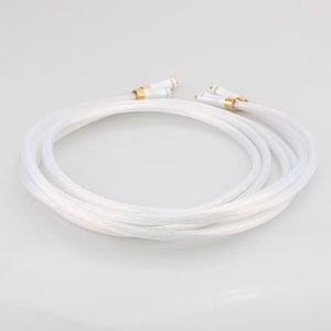 Planet Gates 1pair 5N Silver plated OCC RCA cable Analog cable RCA audio cable Silver plated