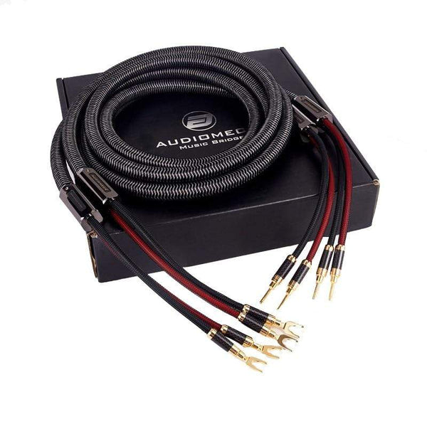 Planet Gates 1pair AUDIOMECA hifi speaker cable OFC pure copper audio connecting cable