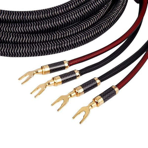 Planet Gates 1pair AUDIOMECA hifi speaker cable OFC pure copper audio connecting cable