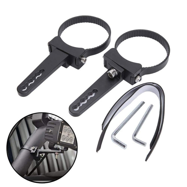 Planet Gates 1Pair Auto Bull Bar LED Bracket 1 1.5 2 2.5 3 INCH Offroad ATV SUV Car 4x4 Bumper Bullbar HID Work Light Headlight Holder Clamp