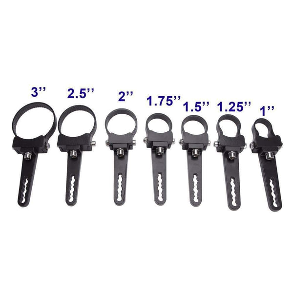 Planet Gates 1Pair Auto Bull Bar LED Bracket 1 1.5 2 2.5 3 INCH Offroad ATV SUV Car 4x4 Bumper Bullbar HID Work Light Headlight Holder Clamp