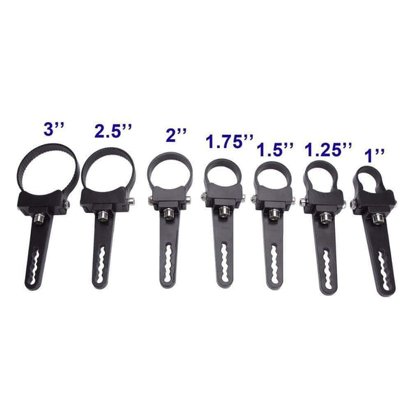 Planet Gates 1Pair Auto Bull Bar LED Bracket 1 1.5 2 2.5 3 INCH Offroad ATV SUV Car 4x4 Bumper Bullbar HID Work Light Headlight Holder Clamp