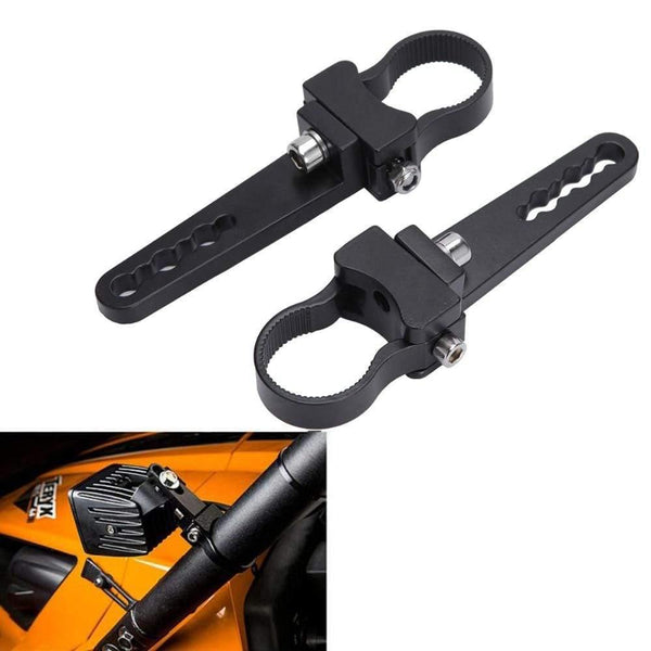 Planet Gates 1Pair Auto Bull Bar LED Bracket 1 1.5 2 2.5 3 INCH Offroad ATV SUV Car 4x4 Bumper Bullbar HID Work Light Headlight Holder Clamp