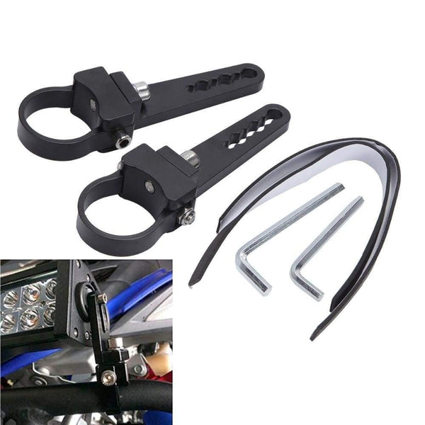 Planet Gates 1Pair Auto Bull Bar LED Bracket 1 1.5 2 2.5 3 INCH Offroad ATV SUV Car 4x4 Bumper Bullbar HID Work Light Headlight Holder Clamp