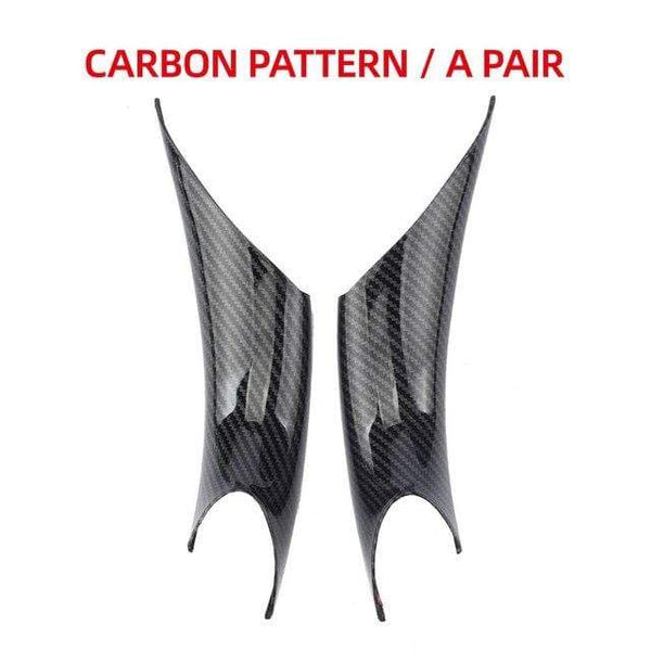 Planet Gates 1Pair Carbon Pattern Car Interior Door Panel Grab Handle Covers Armrest Protective Trim Car Styling for BMW 3 4 Series 2012-2018 F30 F35 Carbon Fiber