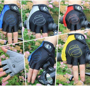 Planet Gates 1Pair Gel Half Finger Cycling Gloves Anti-Slip Anti-sweat Bicycle Left-Right Hand Gloves Anti Shock MTB Road Bike Sports Gloves