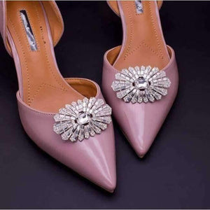 Planet Gates (1pair) high-end luxury fashion delicate removable sparkling water drill shoe buckle shoe accessories DIY shoe clips.