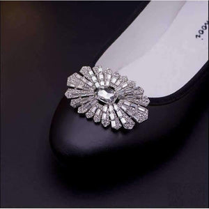Planet Gates (1pair) high-end luxury fashion delicate removable sparkling water drill shoe buckle shoe accessories DIY shoe clips.